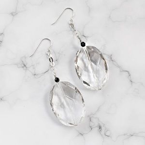 Handmade Clear Quartz Earrings